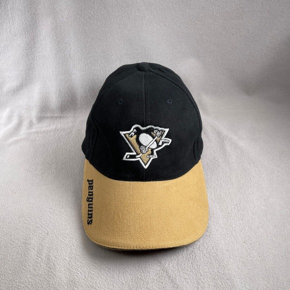 Pittsburgh Penguins Hat Mens One Size Black Strapback Cap NHL Hockey Embroidered - Picture 6 of 10